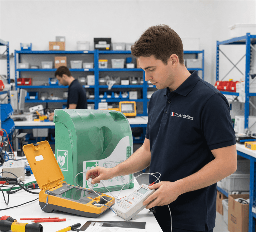Kontrolle und Prüfung eines Defibrillators