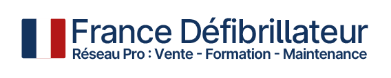 Logo France Defibrillateur, reseau pro : vente, formation, maintenance