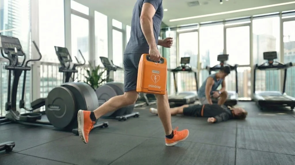 Defibrillateur lors d'un événement sportif